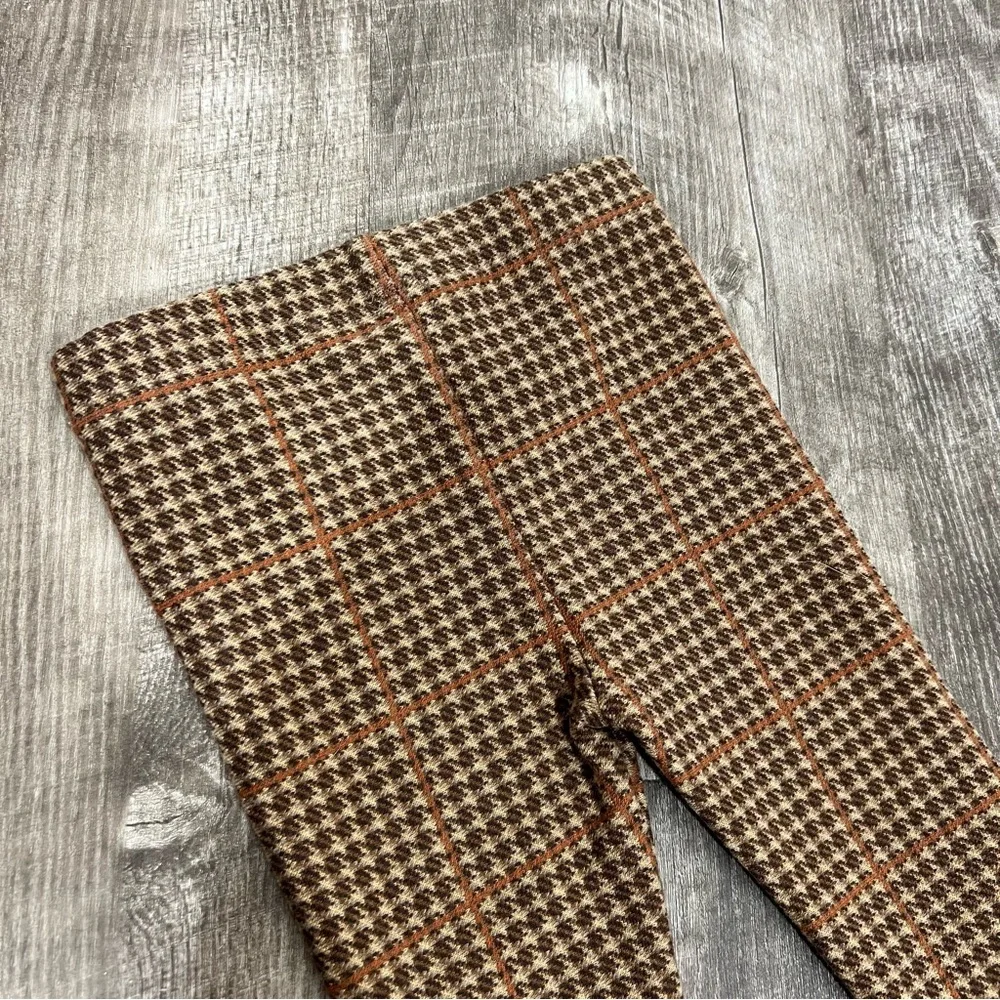 Ralph Lauren Orange Plaid Dress & Leggings Set